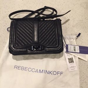 Rebecca Minkoff Small Love Chevron Crossbody
